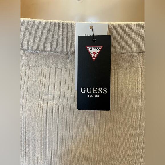 GUESS Alcosta Ribbed Bodycon Skirt Lover's Beach- SZ S NWT - Picture 7 of 14